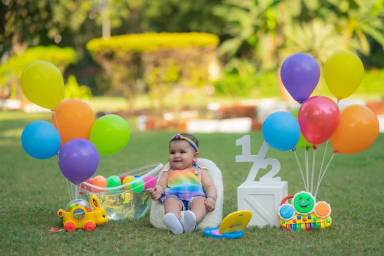 Vibrant Outdoor Baby Photoshoot in Ahmedabad - Capture the Fun